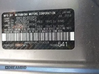 2020 Mitsubishi Outlander ES z VIN JA4AD2A30LZ004329, wystawiony jako IAAI lot #42361874 z przebiegiem 62 519 mil mil oraz . Historia ofert i sprzedaży dostępna na DreamBid. Obrazek 9.