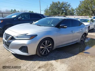 2021 Nissan Maxima SV with VIN 1N4AA6CV0MC501153, listed as a IAAI auction lot 41650382 with 56,686 mi miles. Bid and sale history available at carsss.com. Image 18.