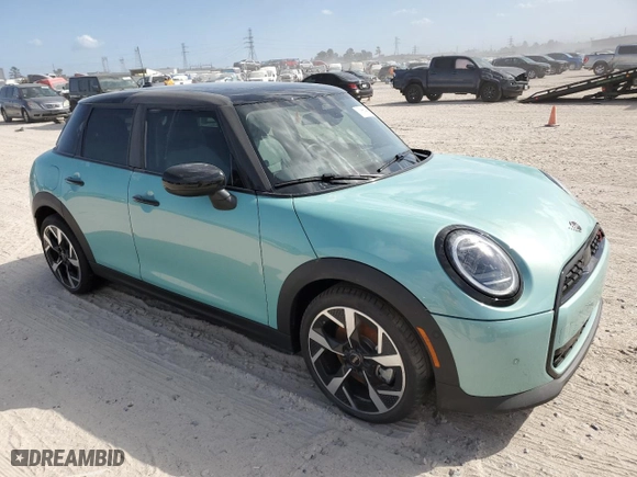 2025 MINI Hardtop 4 Door Cooper S with VIN WMW53GD02S2W38335, listed as a Copart auction lot 78599624 with 0 miles and Salvage Title. Bid and sale history available at carsss.com. Image 4.