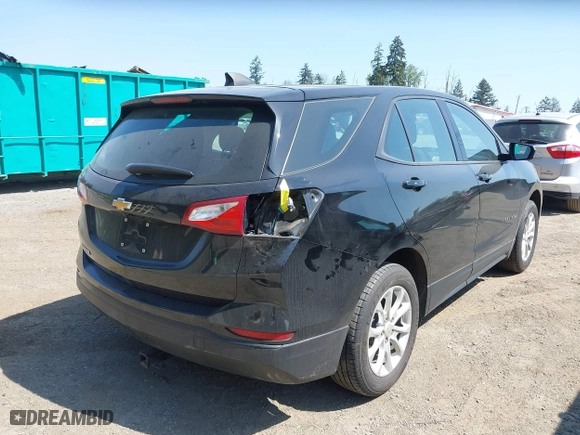 2019 Chevrolet Equinox LS with VIN 2GNAXHEV7K6212446, listed as a IAAI auction lot 42004161 with 123,863 mi miles. Bid and sale history available at carsss.com. Image 4.