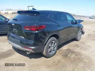 2023 Chevrolet Blazer LT with VIN 3GNKBCR49PS100263, listed as a IAAI auction lot 42117470 with 33,747 mi miles and . Bid and sale history available at DreamBid. Image 4.