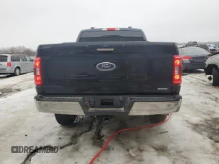 2022 Ford F-150 XL with VIN 1FTEW1EPXNKD65345, listed as a Copart auction lot 43412035 with 56,312 mi miles and Salvage Title. Bid and sale history available at carsss.com. Image 6.