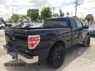 2010 Ford F-150 XL with VIN 1FTFX1CV4AFB32857, listed as a Copart auction lot 65093544 with 124,659 mi miles and Clean Title. Bid and sale history available at carsss.com. Image 3.