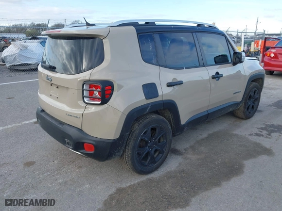 2016 Jeep Renegade Limited with VIN ZACCJADTXGPC74363, listed as a IAAI auction lot 41827735 with 105,446 mi miles. Bid and sale history available at carsss.com. Image 4.