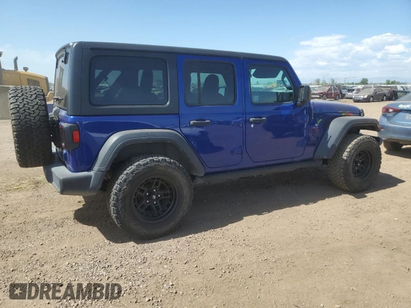 2020 Jeep Wrangler Unlimited Sport S z VIN 1C4HJXDN3LW159143, wystawiony jako Copart lot #62864815 z przebiegiem 33 816 mil mil oraz Nie do naprawy • Non repairable. Historia ofert i sprzedaży dostępna na DreamBid. Obrazek 3.