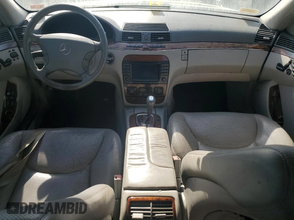 2003 Mercedes-Benz S-Class 5.0L with VIN WDBNG75J33A317473, listed as a Copart auction lot 76307394 with 6,637 mi miles and Clean Title. Bid and sale history available at carsss.com. Image 8.