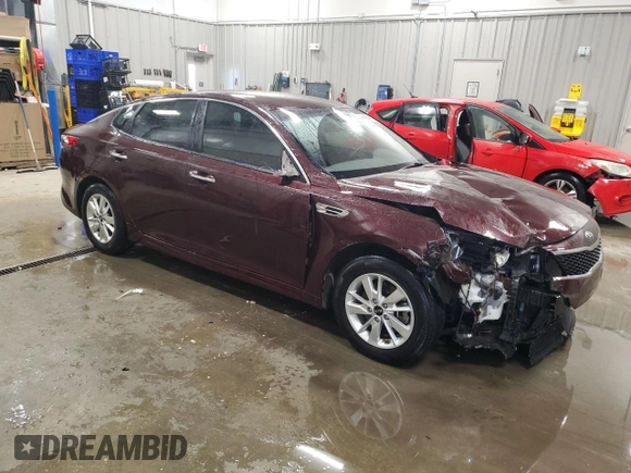 2018 Kia Optima LX with VIN 5XXGT4L33JG226648, listed as a Copart auction lot 44408405 with 78,686 mi miles and Salvage Title. Bid and sale history available at carsss.com. Image 4.