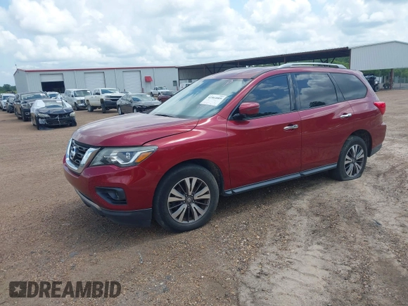 2017 Nissan Pathfinder S with VIN 5N1DR2MN2HC645683, listed as a IAAI auction lot 41964009 with 157,232 mi miles and . Bid and sale history available at DreamBid. Image 19.