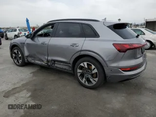 2022 Audi e-tron Premium with VIN WA1AABGE1NB022142, listed as a Copart auction lot 55533575 with 46,599 mi miles and Salvage Title. Bid and sale history available at DreamBid. Image 2.