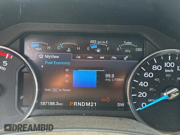 2019 Ford F-250 XL with VIN 1FT7W2BT9KEF43613, listed as a Copart auction lot 65194225 with 187,188 mi miles and Clean title. Bid and sale history available at DreamBid. Image 8.