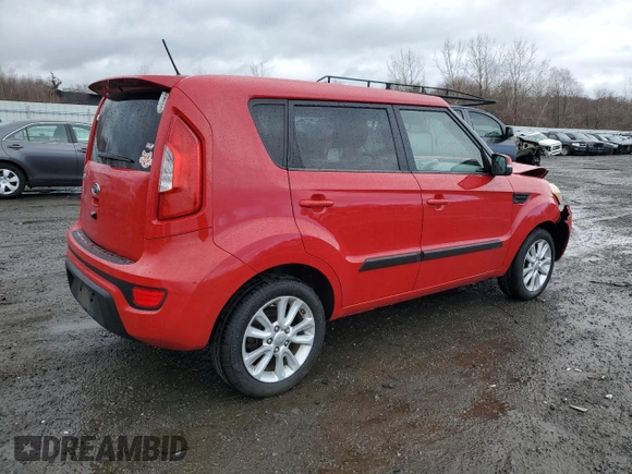2012 Kia Soul + with VIN KNDJT2A6XC7464161, listed as a Copart auction lot 49584255 with 81,051 mi miles and Clean Title. Bid and sale history available at carsss.com. Image 3.