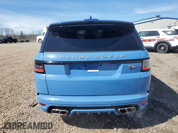 2022 Land Rover Range Rover Sport SVR with VIN SALWZ2RE6NA241274, listed as a Copart auction lot 51128365 with 37,783 mi miles and Clean Title. Bid and sale history available at DreamBid. Image 6.