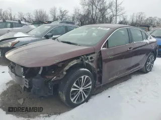2019 Buick Regal Essence with VIN W04GP6SX9K1076069, listed as a Copart auction lot 88209205 with 57,555 mi miles and Salvage title. Bid and sale history available at DreamBid. Image 1.