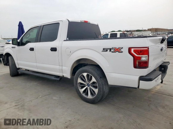 2020 Ford F-150 XL with VIN 1FTEW1CP5LKD01164, listed as a Copart auction lot 53619115 with 182,103 mi miles and Clean Title. Bid and sale history available at carsss.com. Image 2.