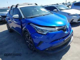 2019 Toyota C-HR XLE with VIN NMTKHMBX8KR079399, listed as a IAAI auction lot 41701134 with 71,892 mi miles. Bid and sale history available at carsss.com. Image 1.