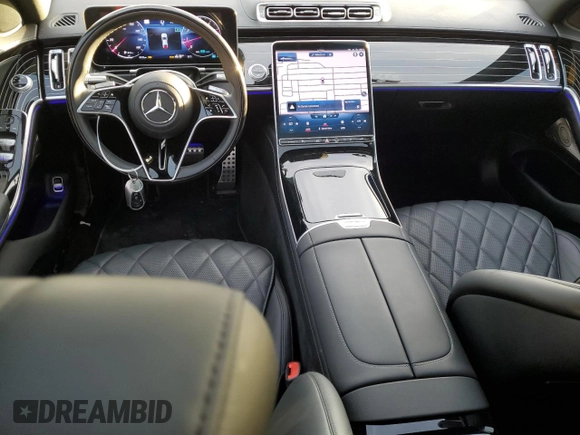 2022 Mercedes-Benz S 580 with VIN W1K6G7GB2NA122680, listed as a Copart auction lot 66226862 with 7,547 mi miles and . Bid and sale history available at DreamBid. Image 8.