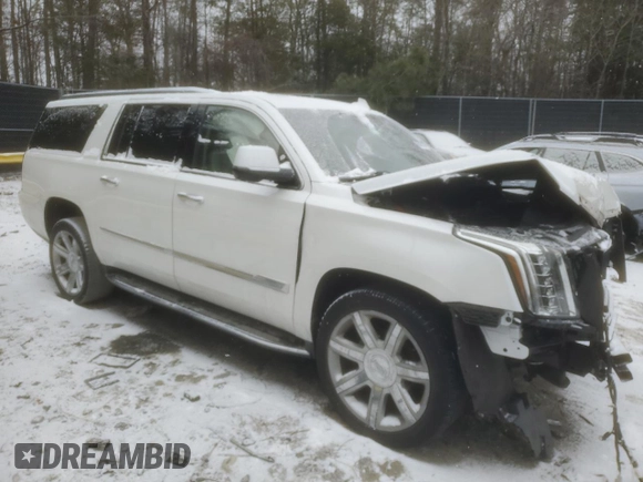 2019 Cadillac Escalade ESV Luxury z VIN 1GYS4HKJ5KR289676, wystawiony jako Copart lot #45573515 z przebiegiem 143 075 mil mil oraz Szkoda całkowita • Salvage title. Historia ofert i sprzedaży dostępna na DreamBid. Obrazek 4.