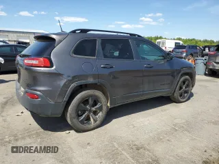 2017 Jeep Cherokee Limited with VIN 1C4PJMDB8HW544379, listed as a Copart auction lot 58722105 with 145,291 mi miles and Salvage title. Bid and sale history available at DreamBid. Image 3.