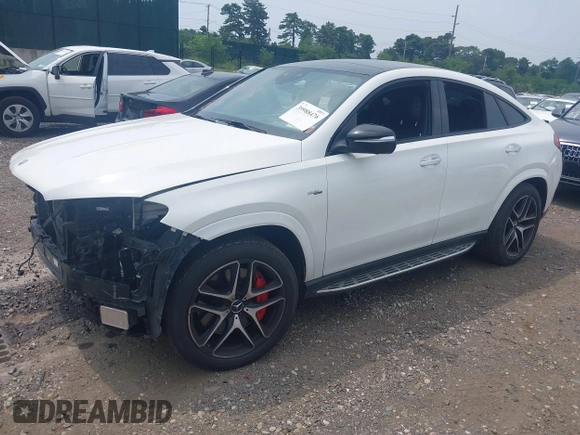 2021 Mercedes-Benz GLE 53 AMG with VIN 4JGFD6BB0MA396393, listed as a IAAI auction lot 39988476 with 53,481 mi miles and . Bid and sale history available at DreamBid. Image 17.