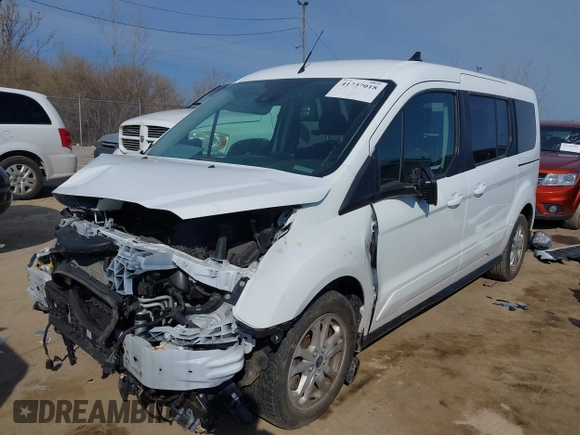 2021 Ford Transit Connect XLT with VIN NM0GE9F25M1494107, listed as a IAAI auction lot 41737018 with 33,512 mi miles and . Bid and sale history available at DreamBid. Image 17.