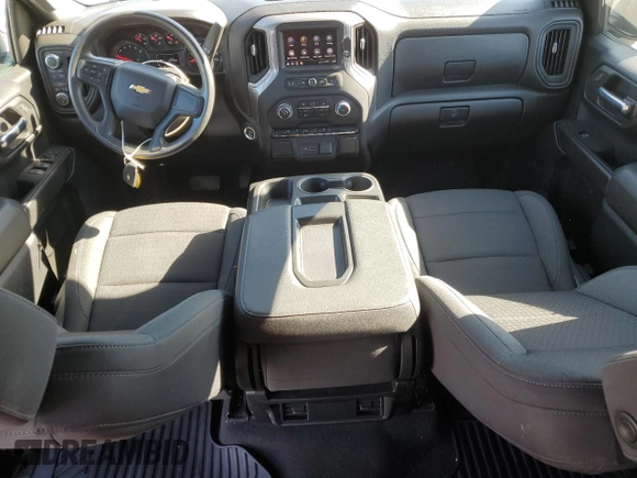 2022 Chevrolet Silverado 1500 Custom with VIN 1GCPDBEK6NZ640645, listed as a Copart auction lot 52399385 with 35,464 mi miles and Salvage Title. Bid and sale history available at carsss.com. Image 8.