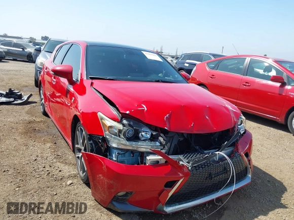 2014 Lexus CT 200h Hybrid with VIN JTHKD5BH1E2182802, listed as a IAAI auction lot 41859426 with 197,330 mi miles. Bid and sale history available at carsss.com. Image 6.