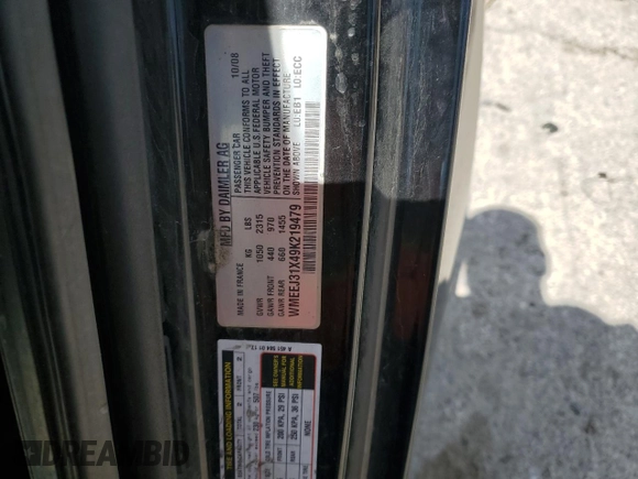 2009 Smart fortwo Pure z VIN WMEEJ31X49K219479, wystawiony jako Copart lot #52446625 z przebiegiem 82 337 mil mil oraz Szkody całkowita. Historia ofert i sprzedaży dostępna na DreamBid. Obrazek 14.
