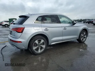 2023 Audi Q5 Premium Plus with VIN WA1BBAFY6P2041523, listed as a Copart auction lot 61055955 with 40,357 mi miles and Salvage title. Bid and sale history available at DreamBid. Image 3.