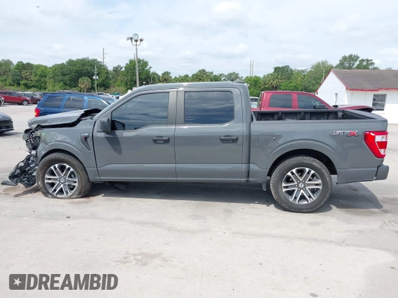 2021 Ford F-150 XL with VIN 1FTEW1CP3MFA80786, listed as a IAAI auction lot 42061952 with 32,071 mi miles. Bid and sale history available at carsss.com. Image 14.