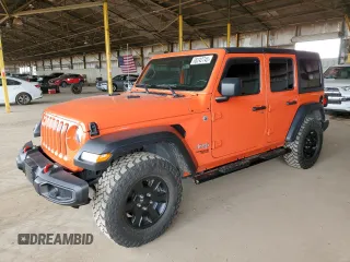 2019 Jeep Wrangler Unlimited Sport S with VIN 1C4HJXDG8KW677104, listed as a Copart auction lot 65242745 with 71,455 mi miles and Clean title. Bid and sale history available at DreamBid. Image 1.