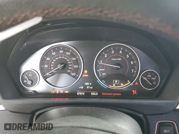 2016 BMW 4 Series 428i with VIN WBA3N7C5XGK226315, listed as a Copart auction lot 54521815 with 67,674 mi miles and Salvage title. Bid and sale history available at DreamBid. Image 9.