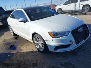 2016 Audi A3 1.8T Premium with VIN WAUA7GFF9G1055083, listed as a IAAI auction lot 41358750 with 133,453 mi miles. Bid and sale history available at carsss.com. Image 1.