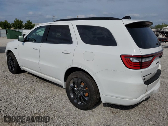 2024 Dodge Durango R/T Plus с VIN 1C4SDJCT1RC205055, выставлен на аукционе Copart как лот 68363854 с пробегом 21 миль миль и Списание • Salvage title. История ставок и продаж доступна на DreamBid. Изображение 2.