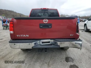 2014 Nissan Titan SV with VIN 1N6AA0CAXEN514113, listed as a Copart auction lot 53114095 with 32,135 mi miles and Salvage title. Bid and sale history available at DreamBid. Image 6.