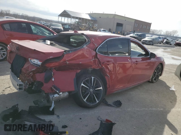 2020 Toyota Camry XSE with VIN 4T1K61AK7LU395347, listed as a Copart auction lot 46151015 with 55,913 mi miles and Salvage Title. Bid and sale history available at DreamBid. Image 3.
