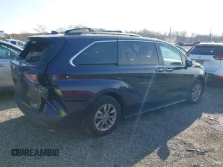 2021 Toyota Sienna XLE with VIN 5TDJRKEC6MS050638, listed as a IAAI auction lot 40875583 with 22,602 mi miles and . Bid and sale history available at DreamBid. Image 4.
