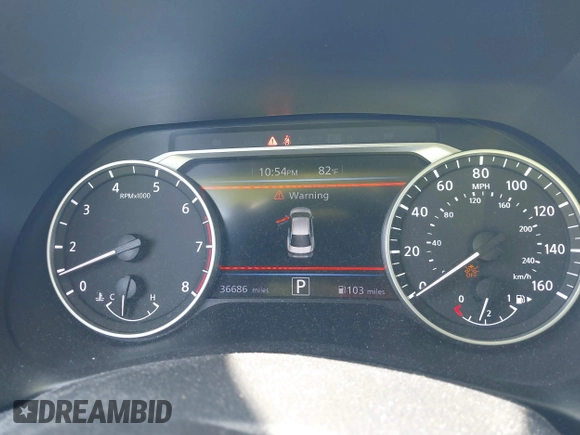 2020 Nissan Sentra SV with VIN 3N1AB8CV7LY255830, listed as a IAAI auction lot 41786362 with 36,686 mi miles and . Bid and sale history available at DreamBid. Image 7.