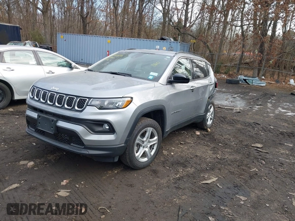 2023 Jeep Compass Latitude with VIN 3C4NJDBN9PT538860, listed as a IAAI auction lot 41437096 with 30,589 mi miles and . Bid and sale history available at DreamBid. Image 2.