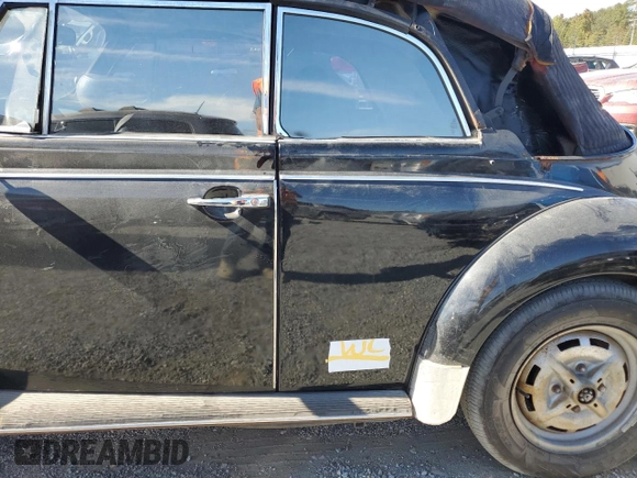 1979 Volkswagen Beetle with VIN 1592032684, listed as a Copart auction lot 76227954 with 74,029 mi miles and Non Repairable. Bid and sale history available at DreamBid. Image 12.