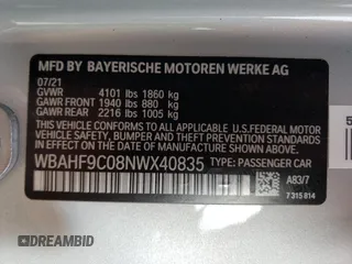 2022 BMW Z4 sDriveM40i with VIN WBAHF9C08NWX40835, listed as a Copart auction lot 68417882 with 9,165 mi miles. Bid and sale history available at carsss.com. Image 14.