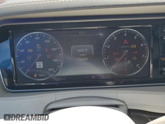 2017 Mercedes-Benz S 550 with VIN WDDUG8FB3HA327735, listed as a Copart auction lot 50330205 with 74,354 mi miles and Salvage Title. Bid and sale history available at carsss.com. Image 9.