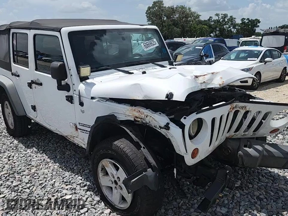 2012 Jeep Wrangler Unlimited Sport with VIN 1C4BJWDG6CL240673, listed as a Copart auction lot 60669625 with Not provided miles and Salvage title. Bid and sale history available at DreamBid. Image 14.