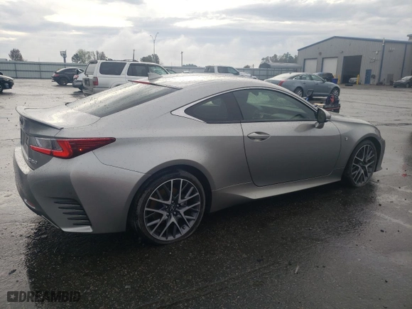 2015 Lexus RC 350 with VIN JTHHE5BC5F5007738, listed as a Copart auction lot 79508924 with 55,098 mi miles and Salvage Title. Bid and sale history available at carsss.com. Image 3.