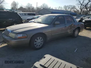 2005 Mercury Grand Marquis LS Premium with VIN 2MEFM75W05X614607, listed as a Copart auction lot 85813964 with 243,074 mi miles and Salvage Title. Bid and sale history available at carsss.com. Image 1.