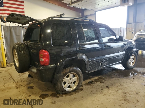 2004 Jeep Liberty Limited with VIN 1J4GK58K24W325483, listed as a Copart auction lot 62526335 with 130,862 mi miles and Salvage title. Bid and sale history available at DreamBid. Image 3.