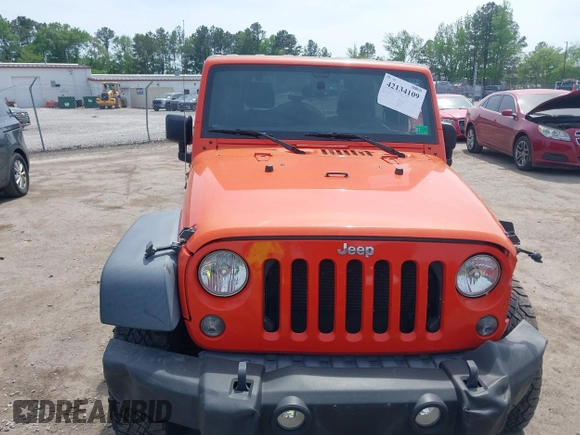 2015 Jeep Wrangler Sport with VIN 1C4AJWAG7FL667462, listed as a IAAI auction lot 42134109 with 85,651 mi miles and . Bid and sale history available at carsss.com. Image 12.