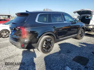 2025 Kia Telluride S with VIN 5XYP64GC4SG598370, listed as a Copart auction lot 46740015 with 513 mi miles and Salvage Title. Bid and sale history available at DreamBid. Image 3.