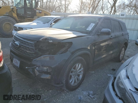 2021 Ford Explorer with VIN 1FMSK8BH0MGA57828, listed as a Copart auction lot 87733745 with 37,057 mi miles and Salvage Title. Bid and sale history available at carsss.com. Image 1.