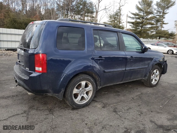2013 Honda Pilot EX-L with VIN 5FNYF4H76DB081166, listed as a Copart auction lot 43065305 with 134,313 mi miles and Salvage Title. Bid and sale history available at carsss.com. Image 3.