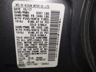 2017 Infiniti QX70 z VIN JN8CS1MU3HM143799, wystawiony jako IAAI lot #41554527 z przebiegiem 70 453 mil mil oraz . Historia ofert i sprzedaży dostępna na DreamBid. Obrazek 9.